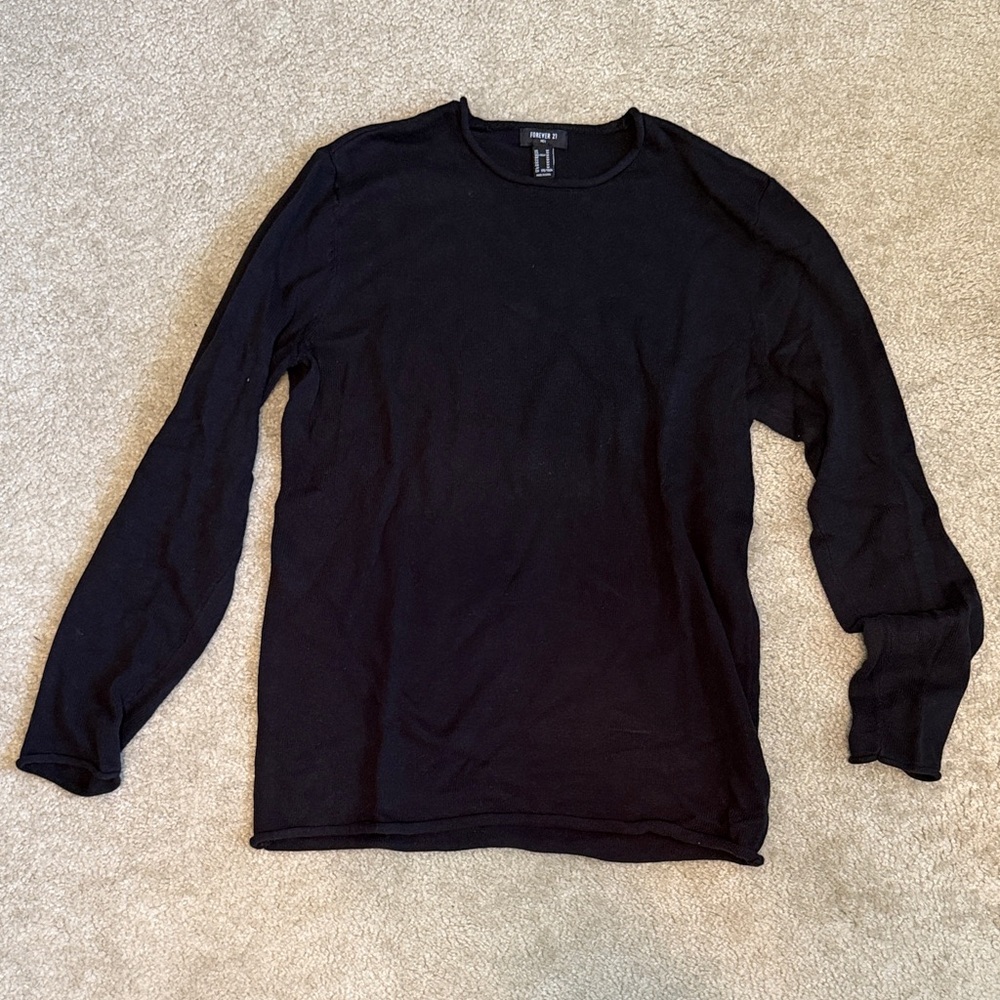 Forever 21 Long Sleeve Black Sweater